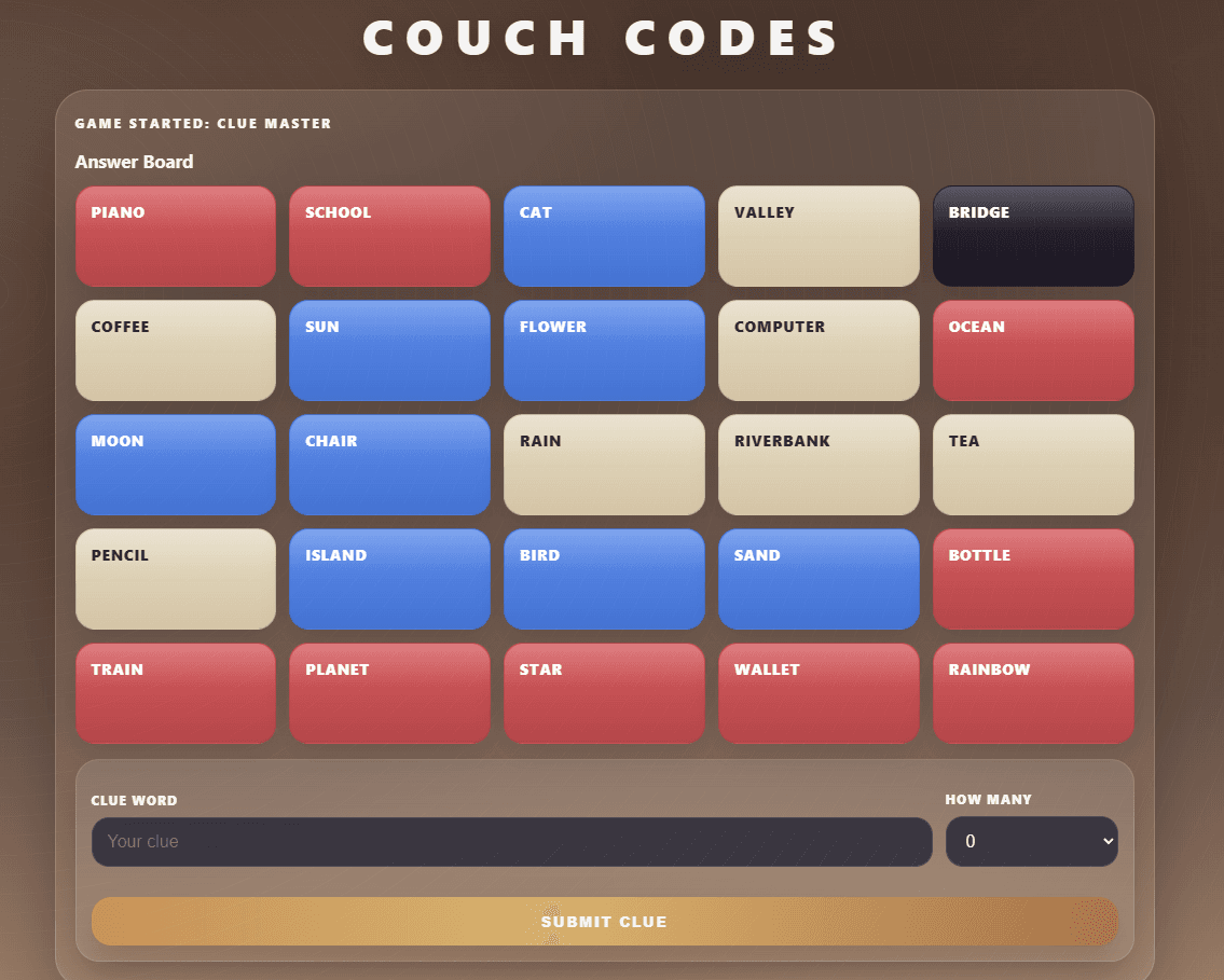 Code Master's Screen