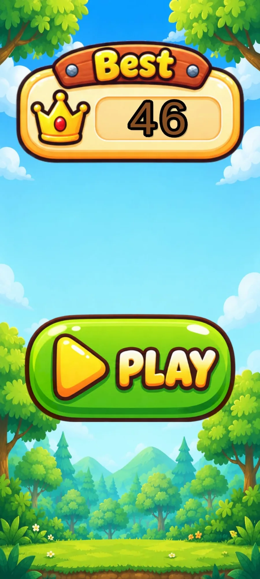 Home screen and saved best score