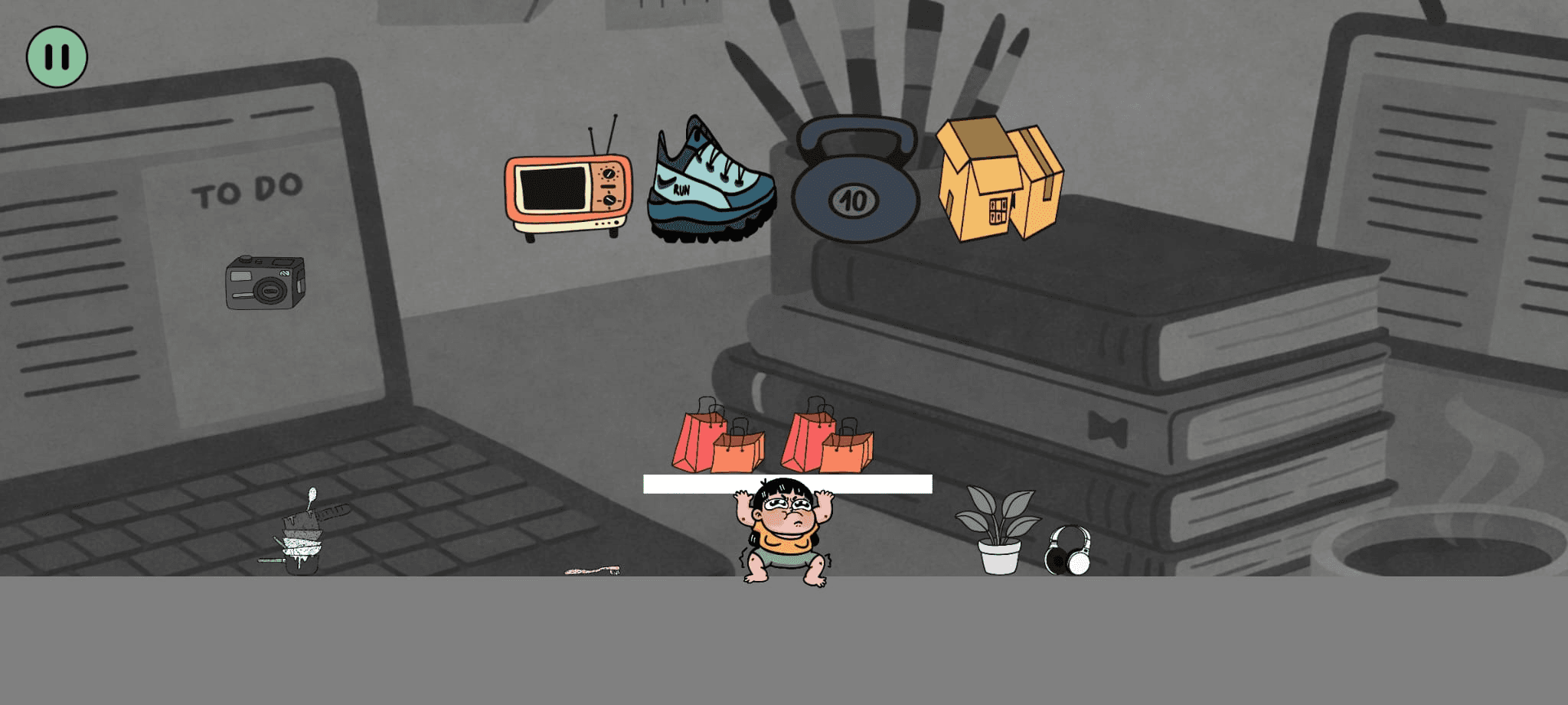 Near-loss animation