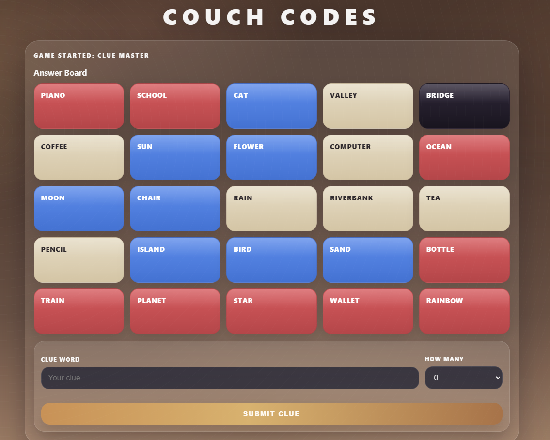 Code Master's Screen