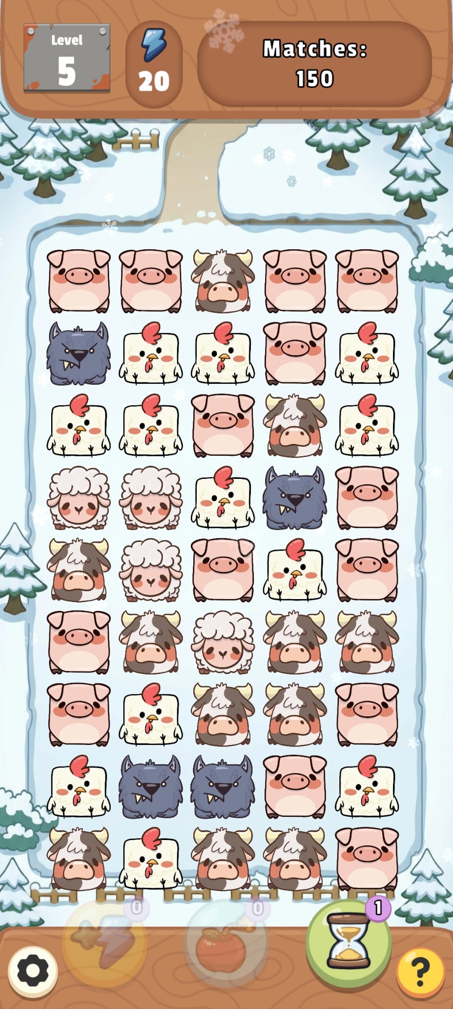 A snowy level