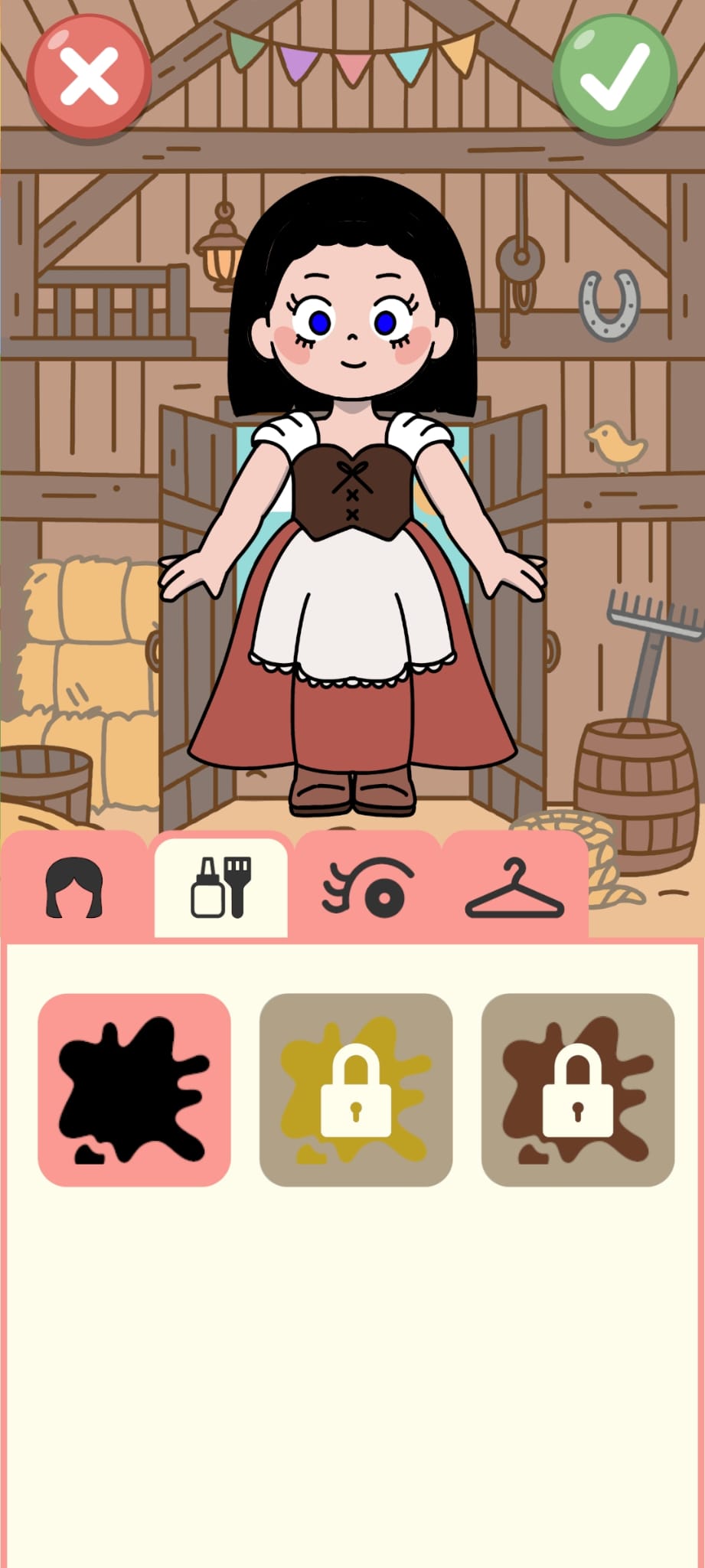 Avatar customization hair-color