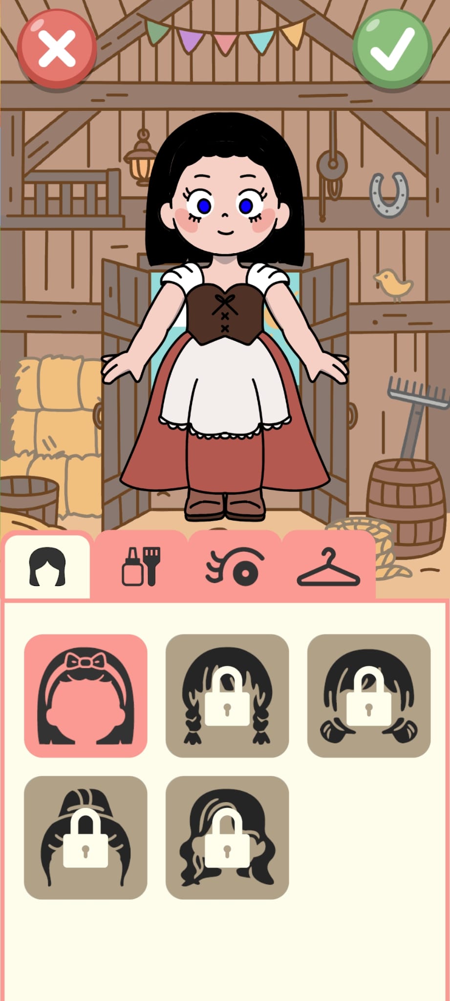 Avatar customization hair-style